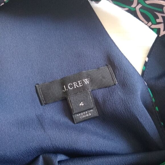 J. Crew 100% silk open back dress EUC 4 - Picture 5 of 5